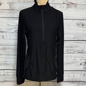 NWT RBX Black 1/4 Zip with Paisley Detail
